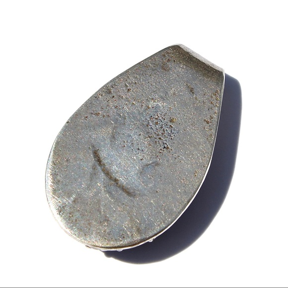 Vintage Mahogany Obsidian Sterling Silver Pendant - Picture 6 of 7